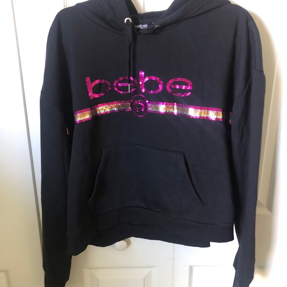 Bebe Sport Black Hoodie Size 2XL NWT